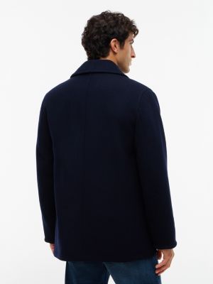 Мужские куртки Tommy Hilfiger Classic Wool-Blend Peacoat — фото 5