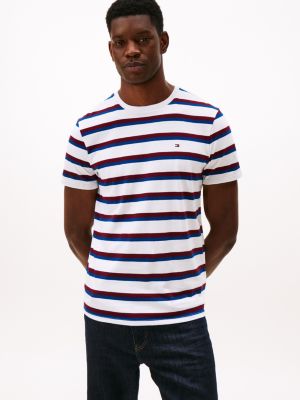 Stripe Everyday T-Shirt, Optic White/Blue Stripe