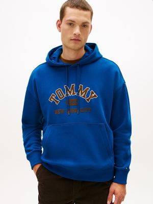 Tommy NYC Logo Hoodie, Deep Indigo