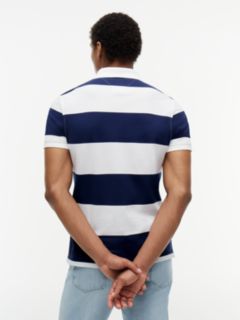 Slim Fit Rugby Stripe Polo — Navy/White Stripe 4