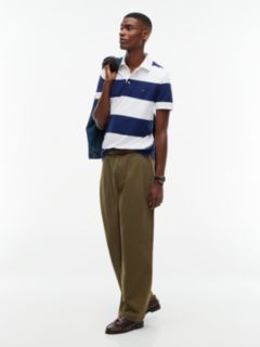 Slim Fit Rugby Stripe Polo — Carbon Navy Stripe 2