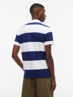 Slim Fit Rugby Stripe Polo — Carbon Navy Stripe 4