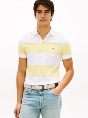 Slim Fit Rugby-Stripe Polo, Citronella Stripe