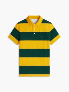 Slim Fit Rugby Stripe Polo — Countryside Yellow 5