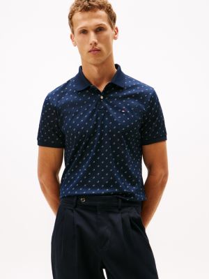 Regular Fit Smooth Cotton Interlock Polo, Navy