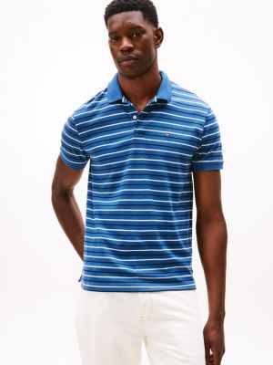 Regular Fit Smooth Cotton Interlock Polo, Fossil Blue