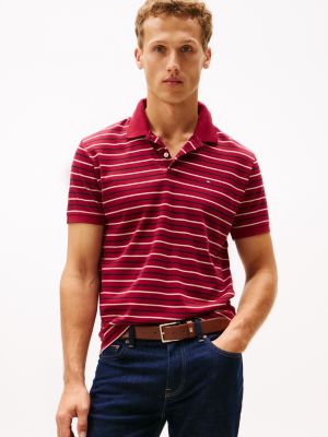 Regular Fit Smooth Cotton Interlock Polo, Rouge
