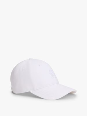 Embroidered Monogram Baseball Cap, Classic White