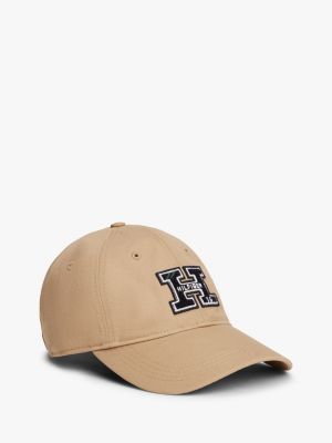 Embroidered Logo Baseball Cap, Beige