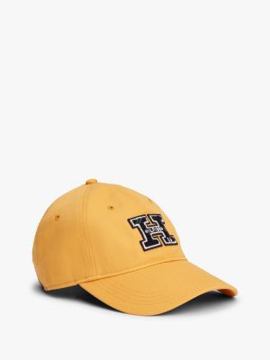 Embroidered Logo Baseball Cap, Collegiate Ochre