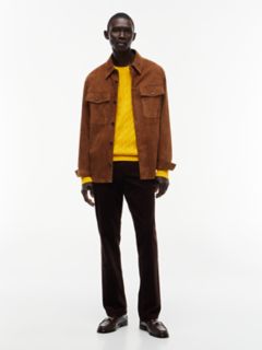 Cable Knit Crewneck Sweater — Countryside Yellow 2