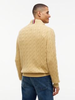 Cable Knit Quarter-Zip Sweater — Beechwood 4