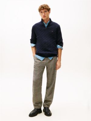 Cable Knit Quarter-Zip Sweater | Tommy Hilfiger