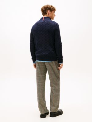 Cable Knit Quarter-Zip Sweater | Tommy Hilfiger