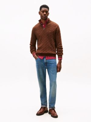 Cable Knit Quarter-Zip Sweater | Tommy Hilfiger