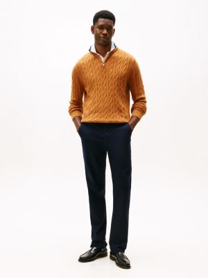 Cable Knit Quarter-Zip Sweater | Tommy Hilfiger