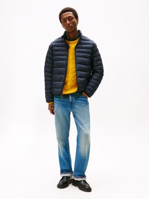 TUMI PACKABLE JACKET L ネイビー TUMI men's navy blue water-resistant zip up jacket L | eBay