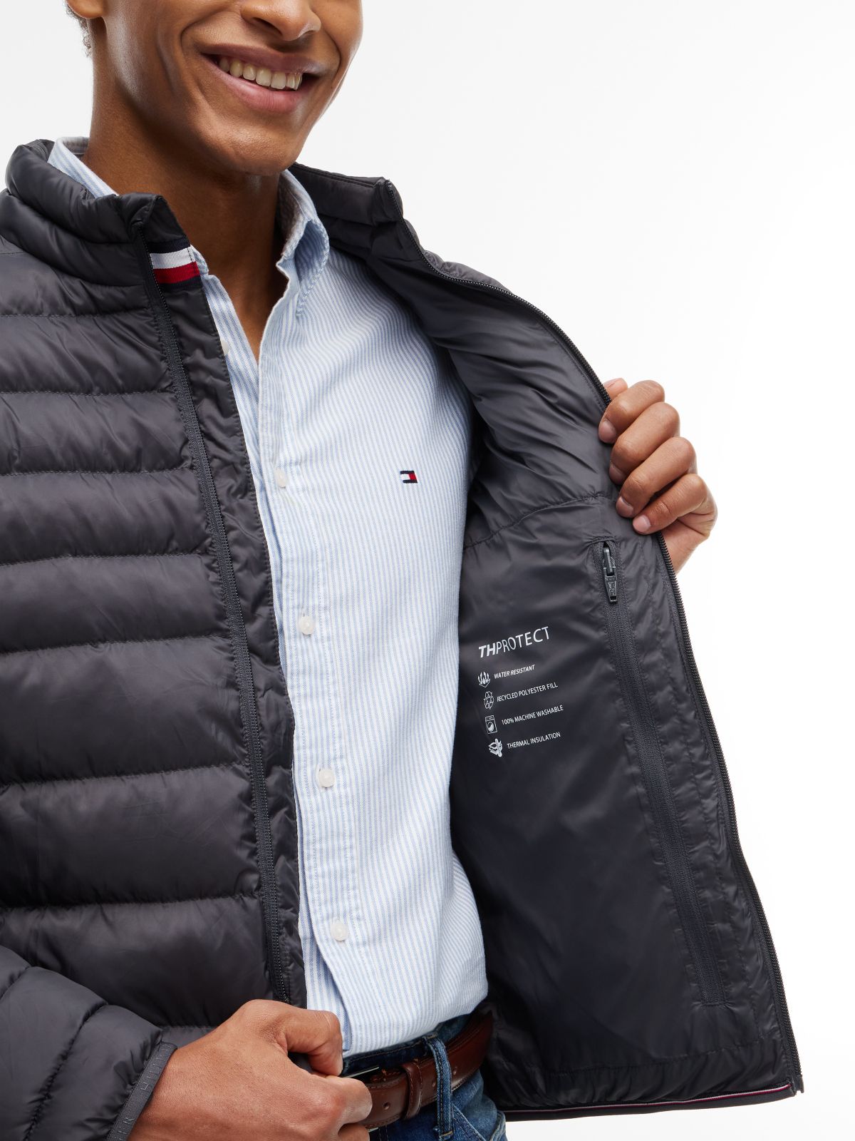 TH Performance Lightweight Packable Jacket — Washed Black