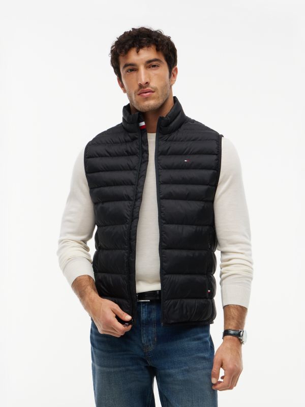 TH Performance Lightweight Packable Puffer Vest — Black