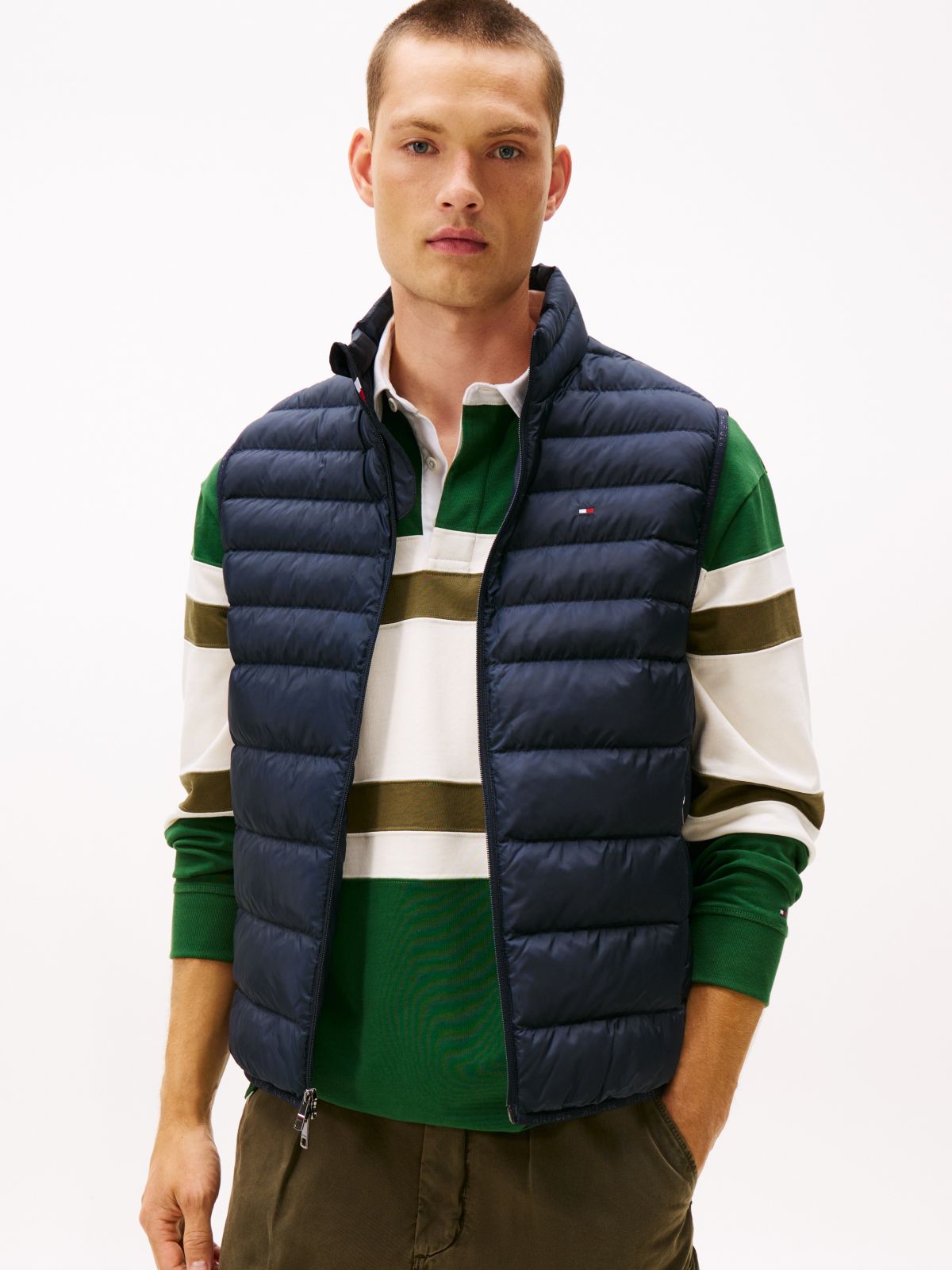 TH Performance Lightweight Packable Puffer Vest — Navy