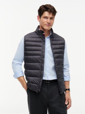 Lightweight Packable Puffer Vest, Washed Black