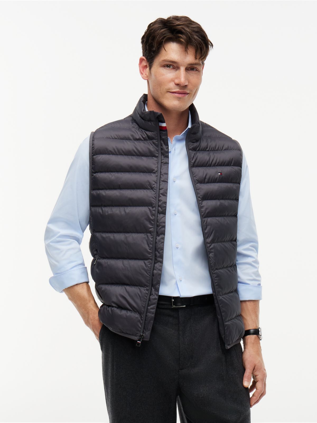 TH Performance Lightweight Packable Puffer Vest — Washed Black