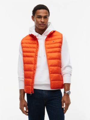 Lightweight Packable Puffer Vest, Brilliant Orange