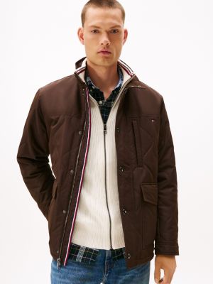 Quilted Field Jacket, Dark Coffee