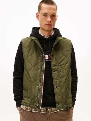Quilted Field Vest, Army Green