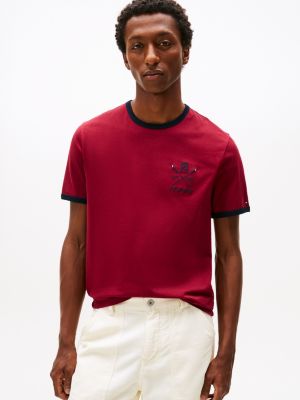 Rowing Crew Logo T-Shirt, Rouge