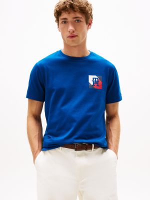Tommy Box Flag T-Shirt, Deep Indigo