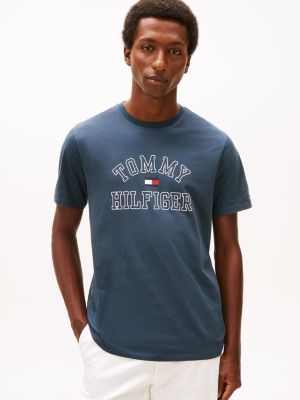 Tommy Varsity Logo T-Shirt, Military Denim