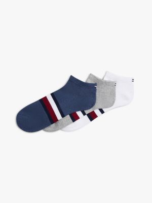 Stripe Ankle Sock 3-Pack, Lucent White / Multi