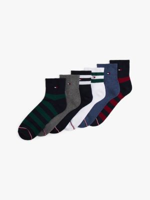 Athletic Quarter Top Sock 6-Pack, Lucent White / Multi