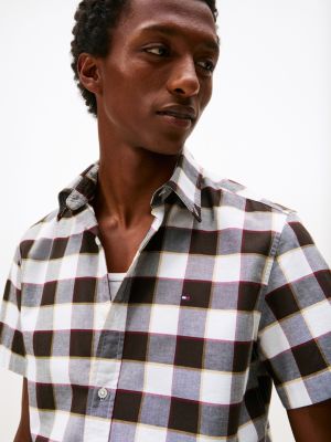 Regular Fit Check Stretch Oxford Shirt | Tommy Hilfiger
