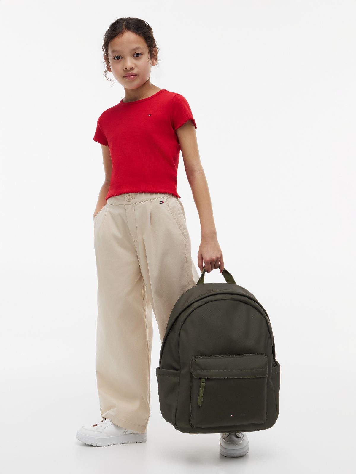Kids' Classic Hilfiger Logo Backpack — Huntsman Green