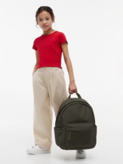 Kids' Classic Hilfiger Logo Backpack — Huntsman Green 3