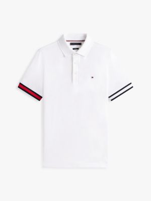Slim Fit Flag Tipped Polo | Tommy Hilfiger USA