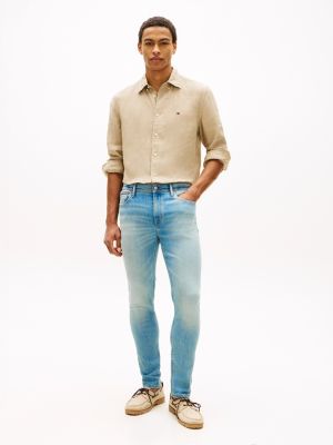 Faded Skinny Jean, Light Wash Denim