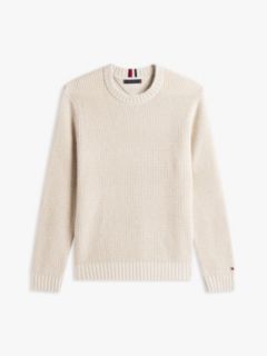 Wool-Blend Waffle-Knit Sweater — Bleached Stone 5