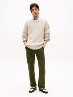 Wool-Blend Waffle-Knit Sweater — Bleached Stone 2