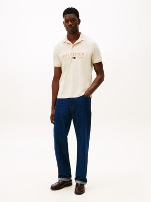 Embroidered Monotype Logo Interlock Polo | Tommy Hilfiger