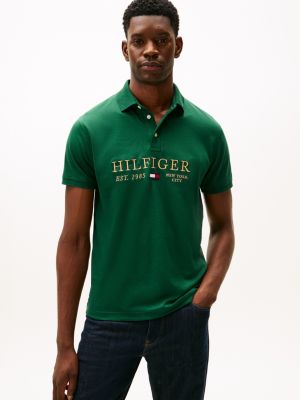 Embroidered Monotype Logo Interlock Polo, Ornamental Green