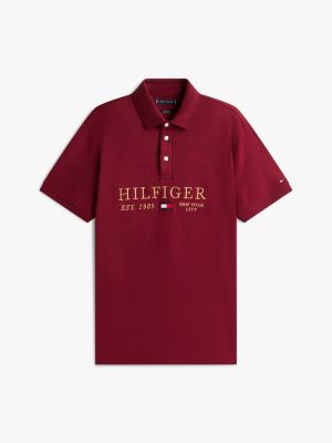 Embroidered Monotype Logo Interlock Polo | Tommy Hilfiger