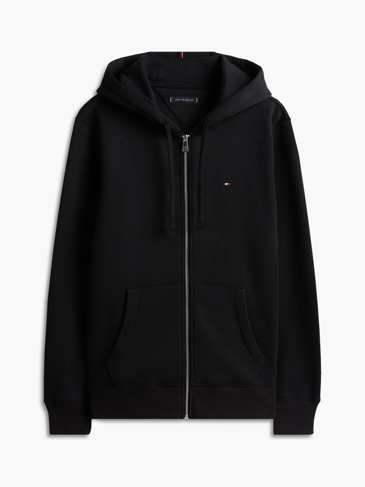 Essential Zip Hoodie — Black