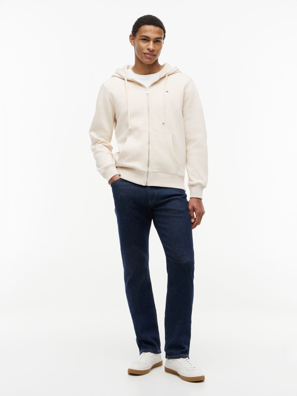 Essential Zip Hoodie — Sugarcane Heather