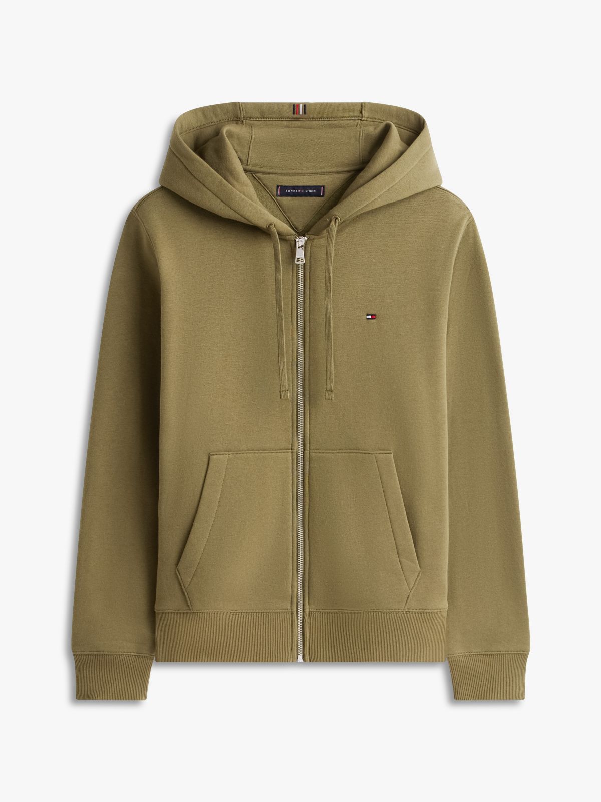 Essential Zip Hoodie — Utility Olive
