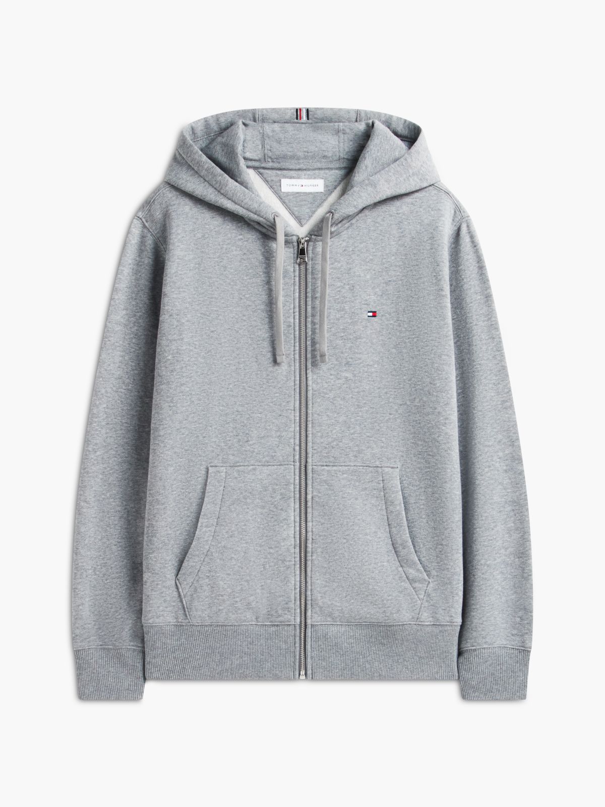 Essential Zip Hoodie — Grey