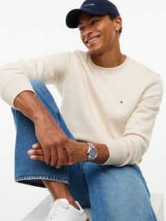 Essential Crewneck Sweatshirt — Sugarcane Heather 3