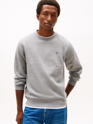 Essential Crewneck Sweatshirt, Grey Heather